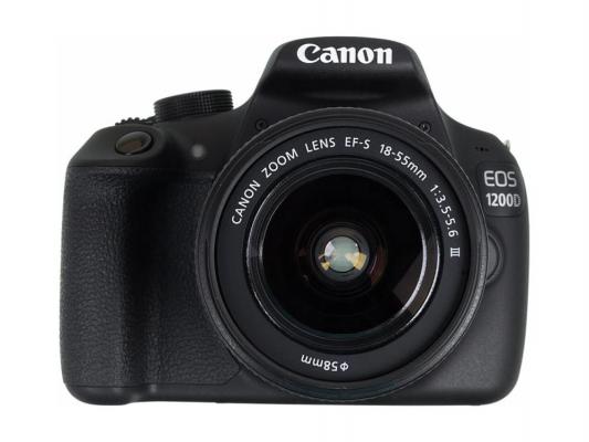 Зеркальная фотокамера Canon EOS 1200D 18-55мм f/3.5-5.6 DC черный