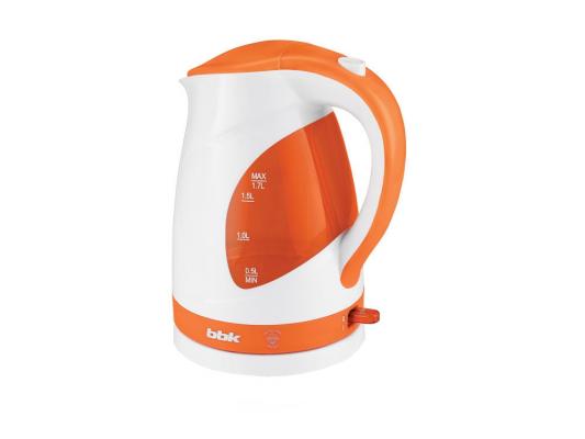 Чайник BBK EK1700P 2200 Вт белый оранжевый 1.7 л пластик
