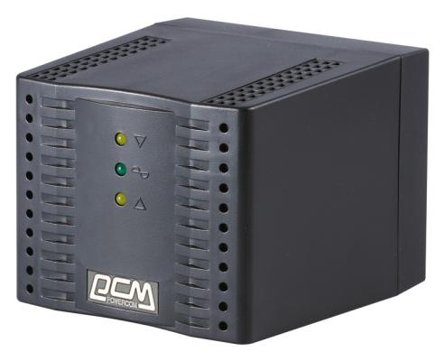 Стабилизатор напряжения Powercom TCA-3000 черный 4 розетки