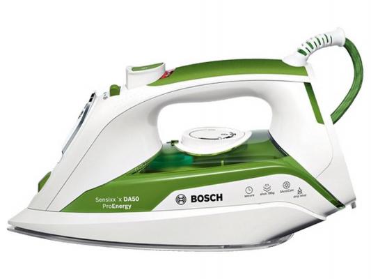 Утюг Bosch TDA 502412E 2400Вт пар.удар 180 г/мин бело-зеленый