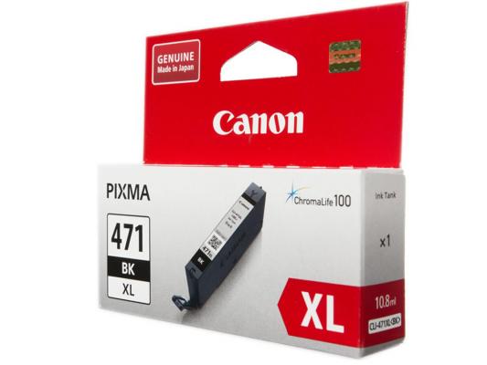 Картридж Canon CLI-471XLBK для Canon PIXMA MG5740 PIXMA MG6840 PIXMA MG7740 810 Черный 0346C001
