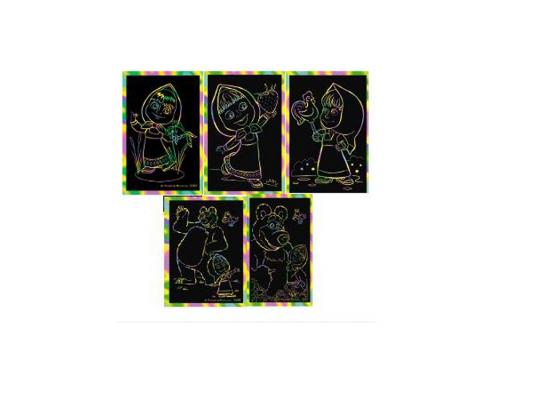 Гравюра Multi Art Маша и Медведь для девочки от 5 лет SCD-SC025P-MM в ассортименте