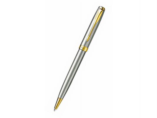 Шариковая ручка поворотная Parker Sonnet K527 Stainless Steel GT черный позолота 23 К S0809140