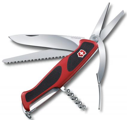 Нож перочинный Victorinox RangerGrip 71 Gardener 0.9713.C 130мм 7 функций красно-чёрный