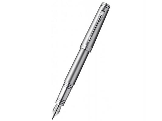 Ручка перьевая Parker Monochrome F564 Titanium PVD перо F серебристый S0960760