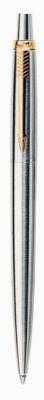 Шариковая ручка автоматическая Parker Jotter Steel K691 синий M S0705510