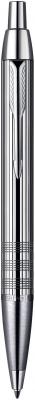 Шариковая ручка автоматическая Parker IM Premium K222 Shiny Chrome CT синий M S0908660
