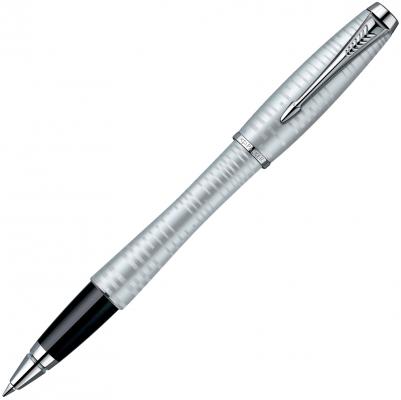 Ручка-роллер Parker Urban Premium T206 Silver-Blue CT черный F 1906872