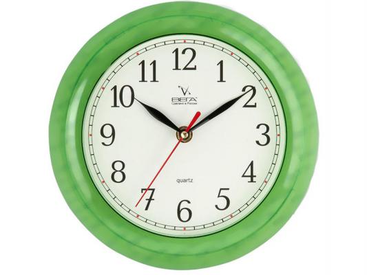 Часы настенные Вега П 6-3-98 зелёный