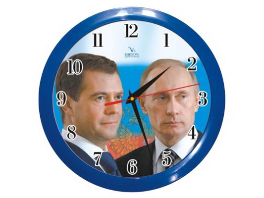 Часы ВЕГА П 1-10/7-40 "Путин+Медведев"