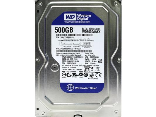 Жесткий диск 3.5" 500 Gb 5400 rpmrpm 64 MbMb cache Western Digital WD5000AZRZ SATA III 6 Gb/s