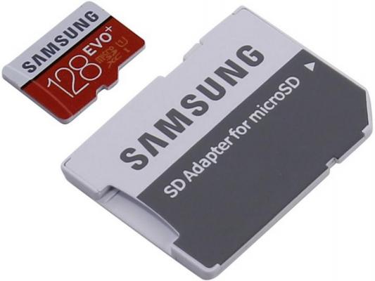Карта памяти Micro SDXC 128Gb Class 10 Samsung EVO PLUS MB-MC128DA + SD adapter