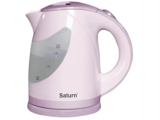 Чайник Saturn ST-EK0004 2000 белый фиолетовый 1.8 л пластик