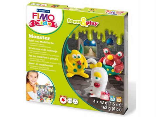 Детский набор “Монстр” из полимерной глины FIMO kids form&amp;play 8034 11 LZ