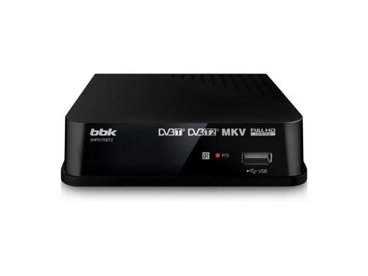 Тюнер цифровой DVB-T2 BBK SMP017HDT2 черный
