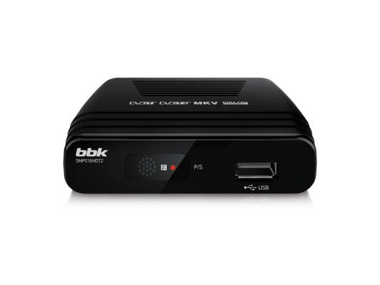 Тюнер цифровой DVB-T2 BBK SMP016HDT2 черный