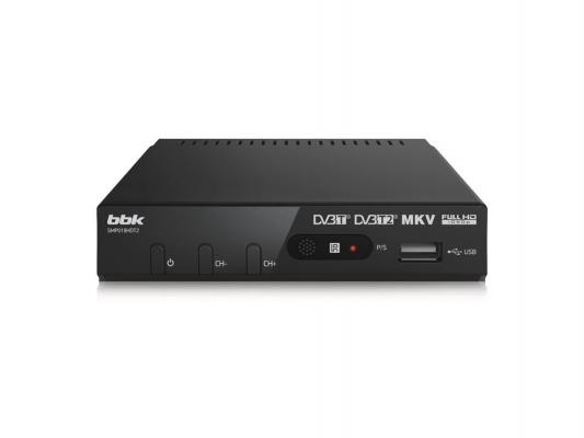Тюнер цифровой DVB-T2 BBK SMP019HDT2 серый