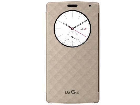 Чехол LG CFV-110.AGRAGD для LG G4s Quick Circle золотистый