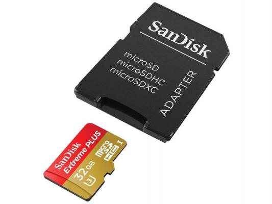 Карта памяти Micro SDHC 32Gb Class 10 Sandisk SDSQXNE-032G-GN6AA + адаптер