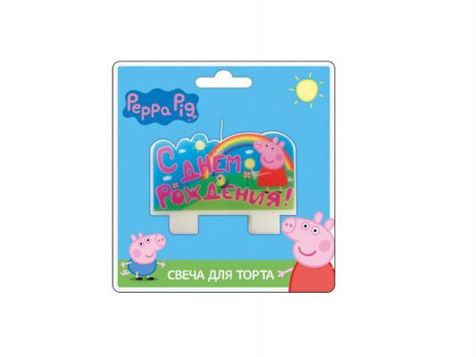 Свеча Peppa Pig С днем рождени 9х5 см 1 шт 28314