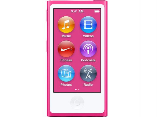 Плеер Apple iPod nano 16Gb MKMV2RU/A розовый