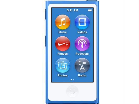 Плеер Apple iPod nano 16Gb MKN02RU/A синий