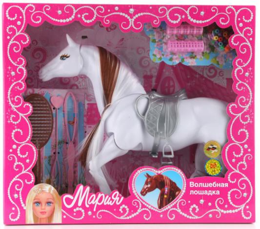Игровой набор Карапуз Волшебная лошадка для кукол Мария с аксессуарами для волос 8011-RU в ассортименте