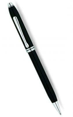 Шариковая ручка поворотная CROSS Townsend LTE Black Soft Touch M AT0042-30