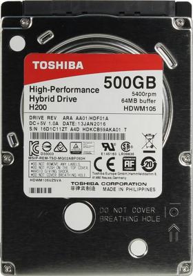 Жесткий диск для ноутбука 2.5" 500Gb 5400rpm 64Mb cache Toshiba H200 SATAIII HDWM105UZSVA