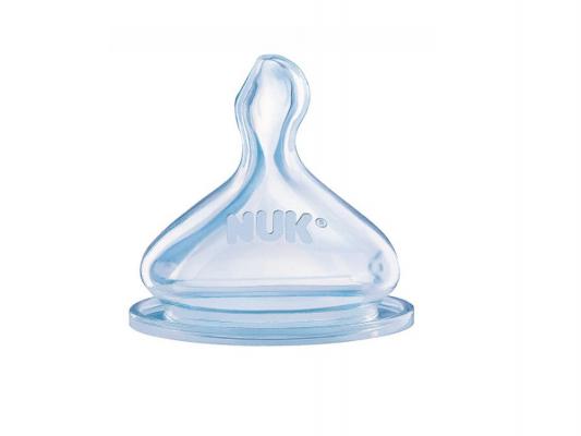 Соска ортодонтическая NUK с воздушным клапаном для жидкой пищи с рождения силикон 10709179