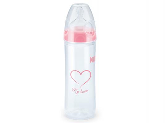 Бутылочка для кормления NUK First Choice New Classic с соской силиконовой М р.1 розовый 150 мл с рождения
