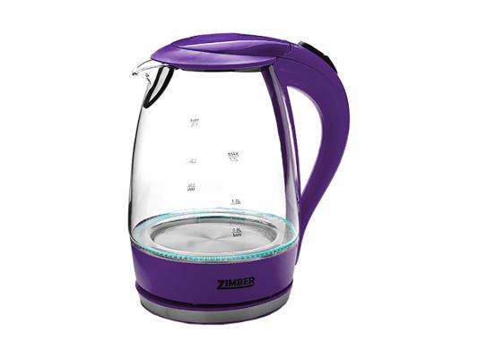 Чайник Zimber ZM-10823 2200 Вт фиолетовый 1.7 л пластик/стекло