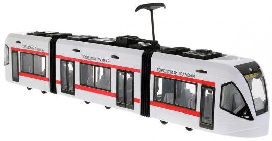 Трамвай Пламенный мотор Городской, открывающиеся двери белый 870170
