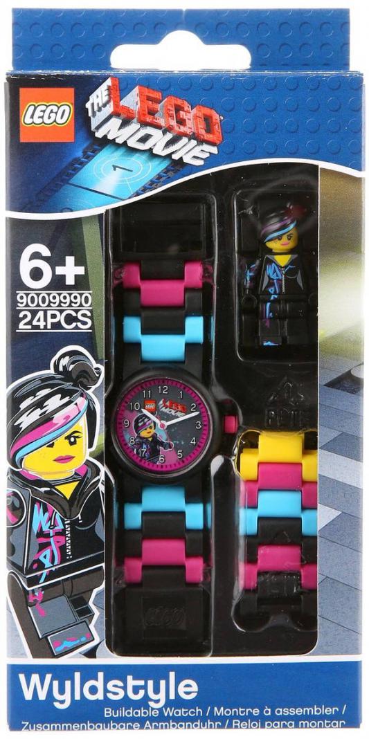 Часы наручные аналоговые Lego Movie с минифигурой Wyldstyle на ремешке разноцветный 8020233