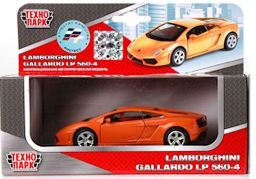 Автомобиль Технопарк Lamborghini Gallardo LP 560-4 инерционный 1:43 оранжевый 67324