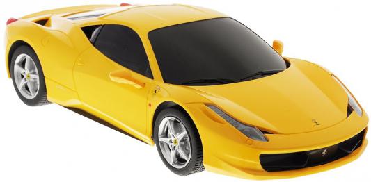 Машинка на радиоуправлении Rastar Ferrari 458 Italia 1:18 со звуком пластик от 6 лет желтый 53400-8