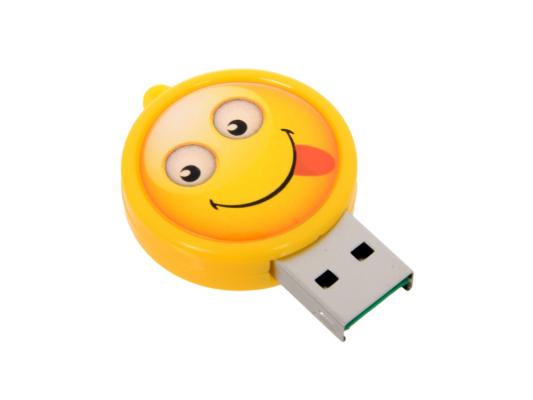Картридер внешний CBR Human Friends Speed Rate Smile MicroSD USB 2.0 желтый