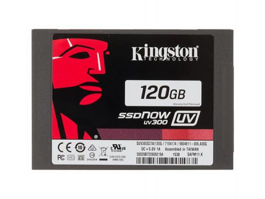 SSD Твердотельный накопитель 2.5" 120 Gb Kingston SSDNow UV300 Read 505Mb/s Write 280Mb/s SATAIII SUV300S37A/120G