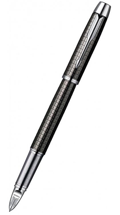 Ручка 5й пишущий узел Parker IM Premium F522 чернила черные корпус серебристо-черный S0976110