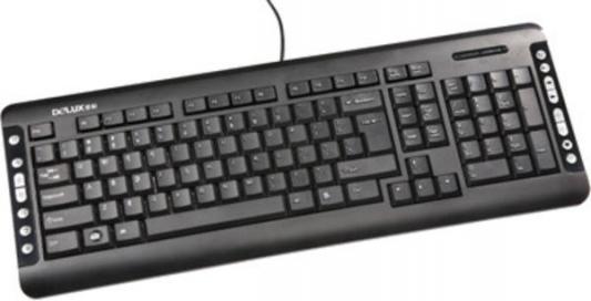 Клавиатура проводная Delux K5015 USB черный серебристый