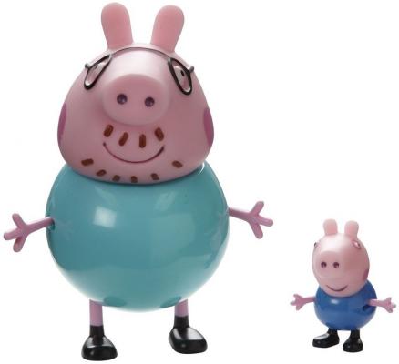 Игровой набор Peppa Pig Семья Пеппы Папа Свин и Джорж 2 предмета 20837