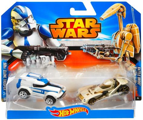Набор машинок Mattel Hot Wheels Star Wars 501st Clone Trooper от 3 лет 2 предмета CGX07