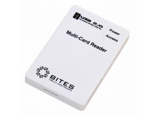 Картридер внешний 5bites RE2-101WH USB2.0 ext all-in-1 белый