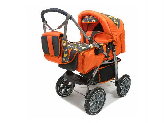 Прогулочная коляска Teddy BartPlast Kacper LUX PC (оранжевый-серый)