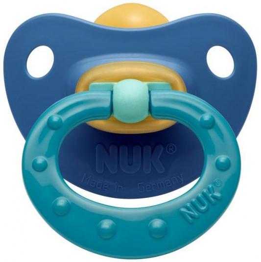 Пустышка ортодонтическая NUK Classic Soft размер 3 от 18 месяцев латекс синий 10737425