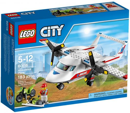 Конструктор Lego City Самолет скорой помощи 183 элемента 60116