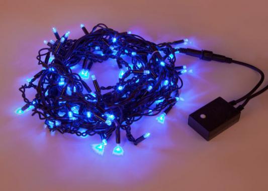 Гирлянда эл. 100 LED портьера, уличн., голубое свечение, черн.провод, 7 реж. 971597