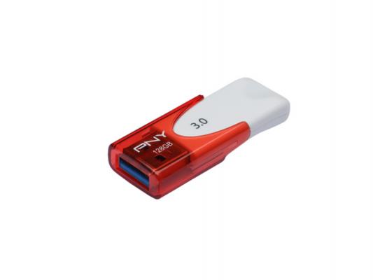 Флешка USB 128Gb PNY Attache 4 FD128ATT430-EF бело-красный