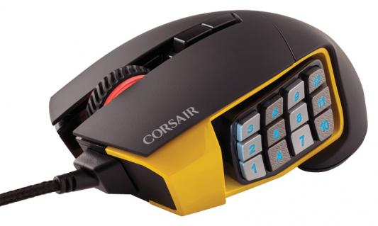 Мышь проводная Corsair Gaming Scimitar RGB чёрный USB CH-9000091-EU