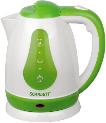 Чайник Scarlett SC-EK18P30 1700 Вт белый зелёный 1.8 л пластик